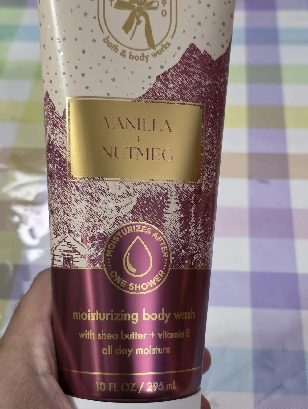 Bath & Body Works Vanilla Nutmeg Moisturizing Body Wash 10oz NEW RARE